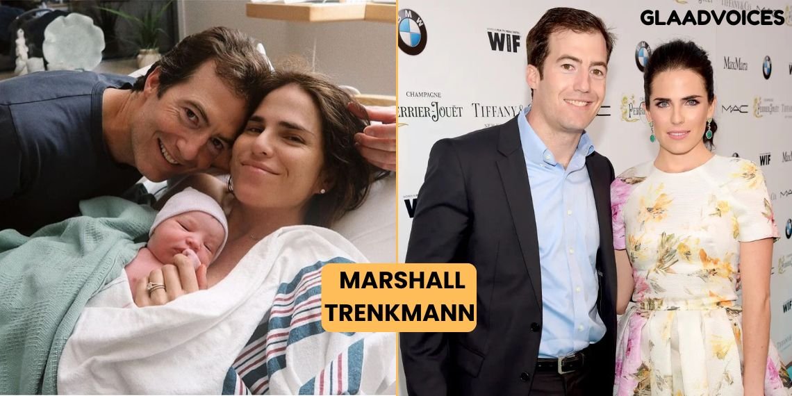 Marshall Trenkmann smiling beside actress Karla Souza during a public appearance